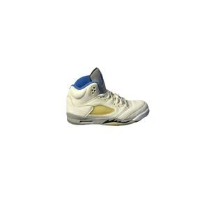 Nike Air Jordan 5 Retro Boys Size 5.5Y White Stealth Blue 440888-140